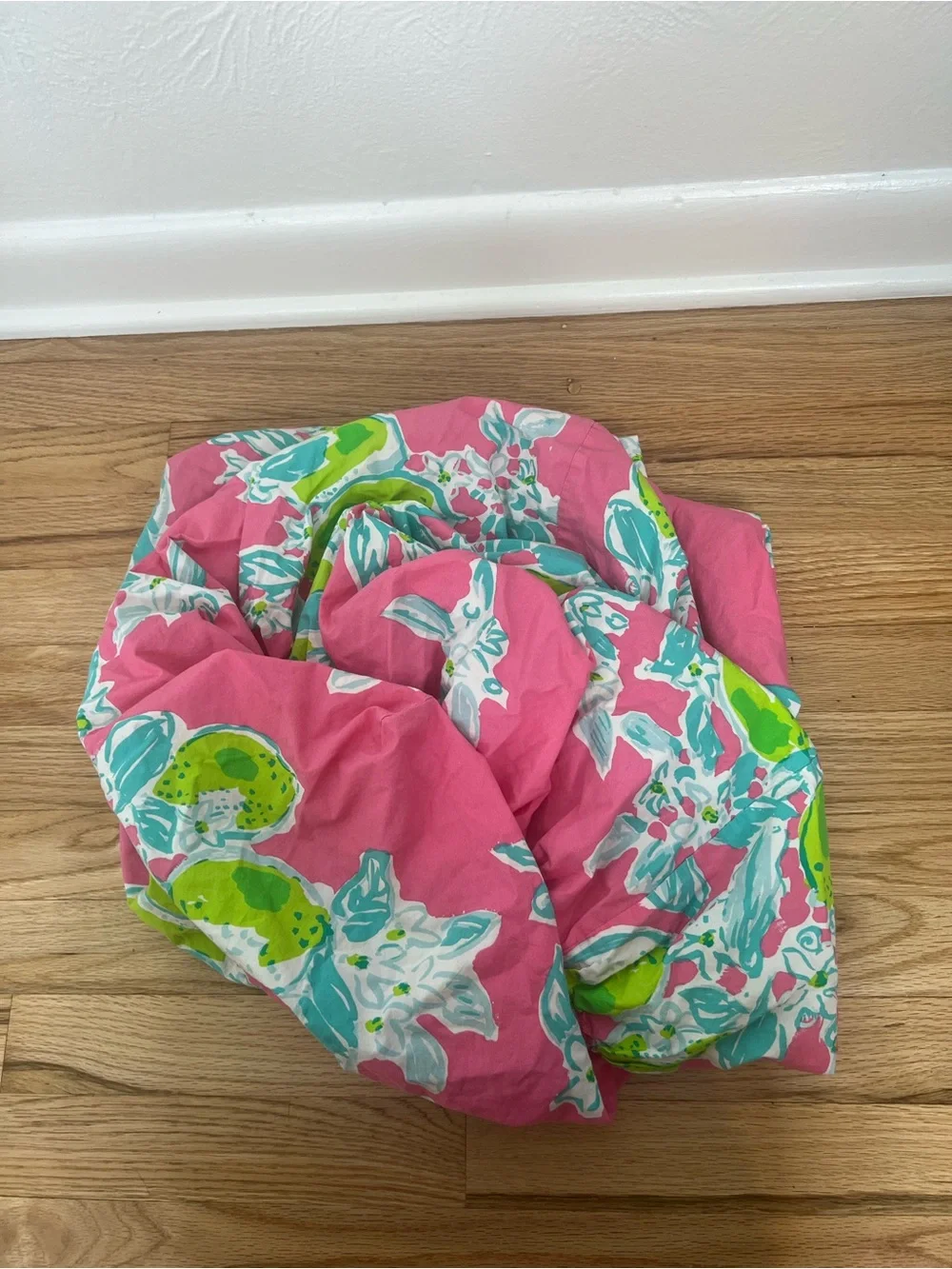 Lilly Pulitzer for Pottery Barn Kids Floral Lemon Print Fitted Crib Sheet